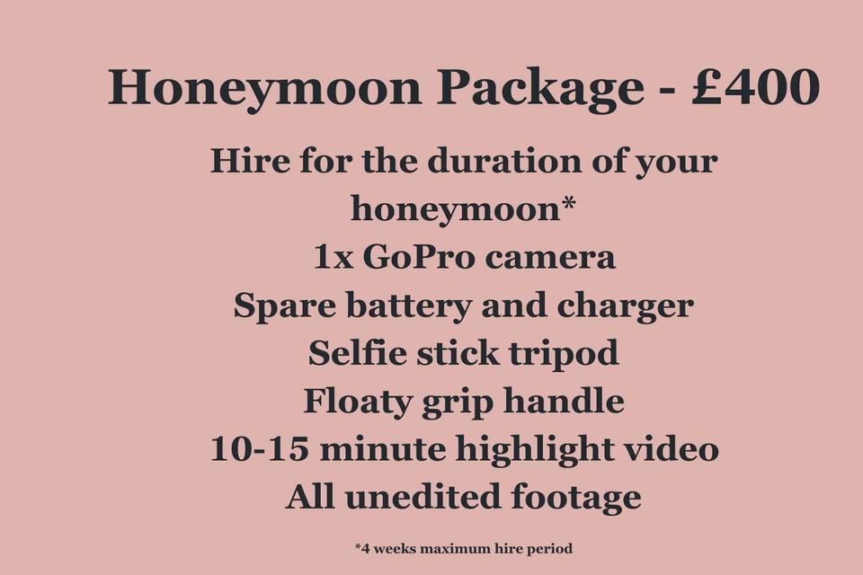 Honeymoon Package