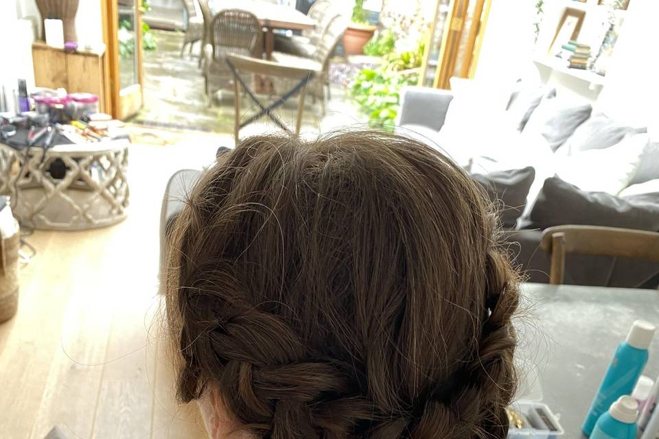 Bridesmaid hair up