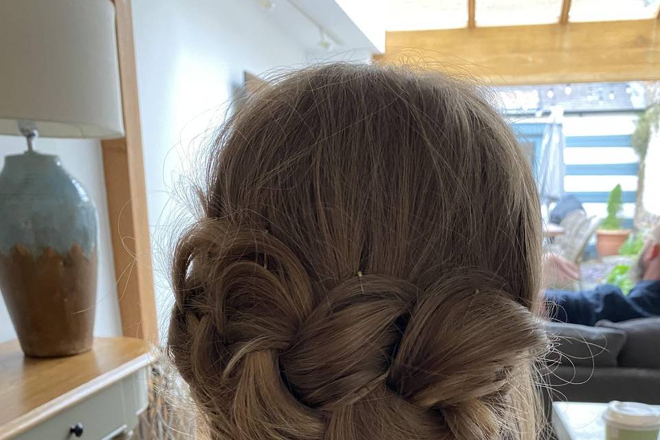 Bridesmaid hair up