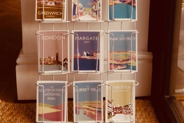 Postcards for wedding favours