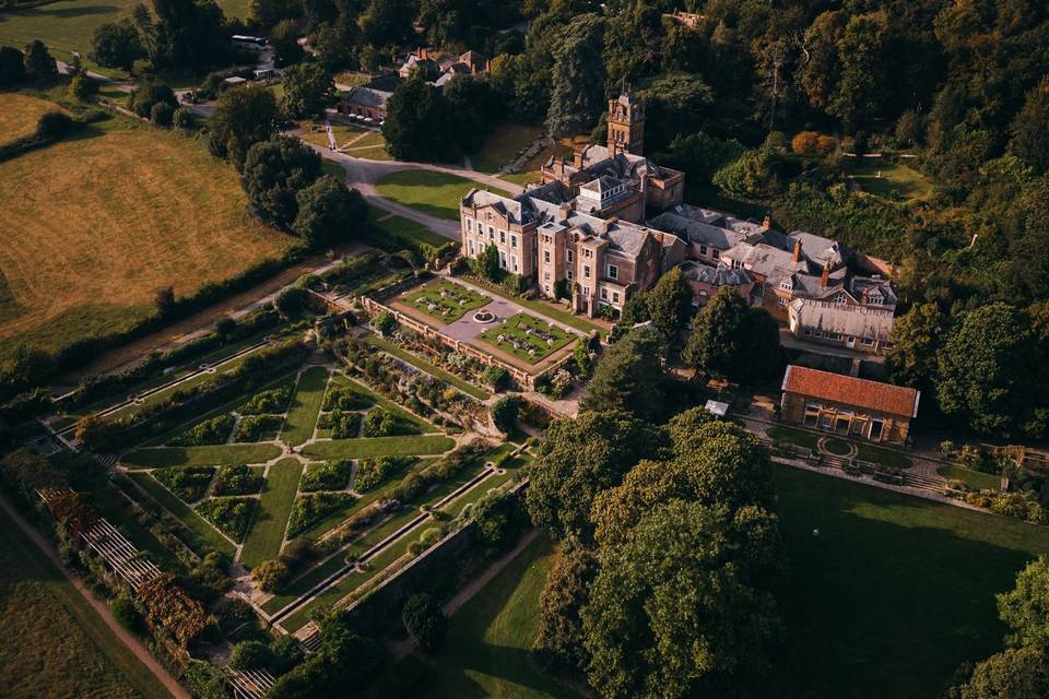 Drone image of Hestercombe