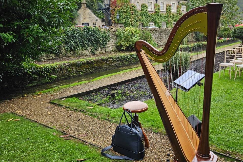 Set up in the garden