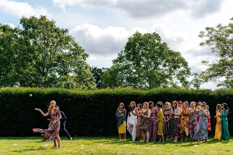 Rounders on the lower Orangery Lawn