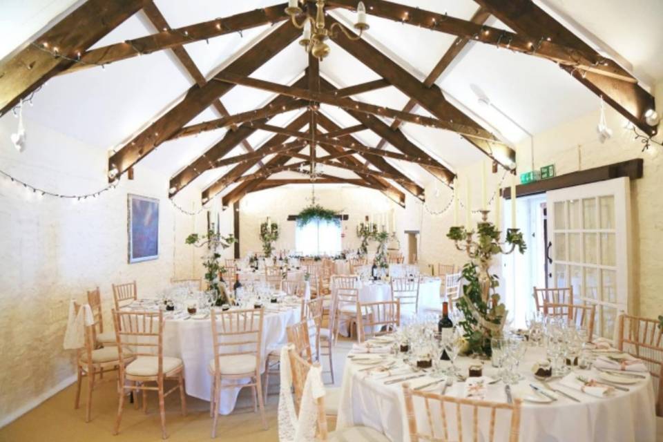 Wedding breakfast room