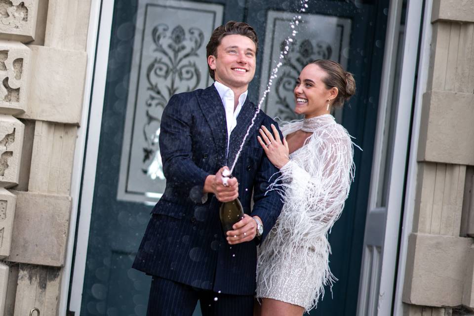 Champagne shower