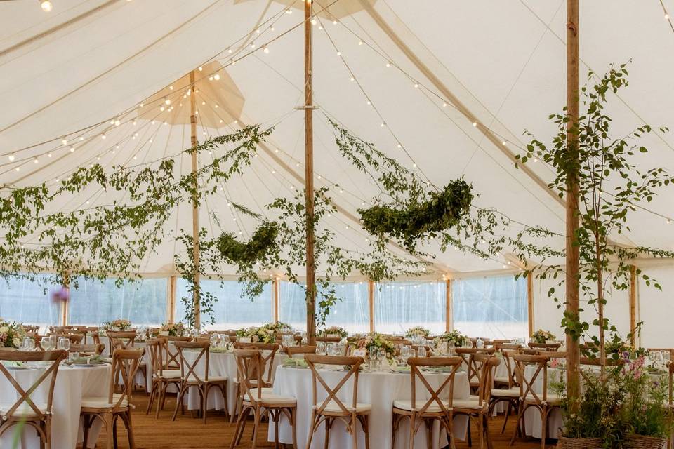 A garden inspired marquee
