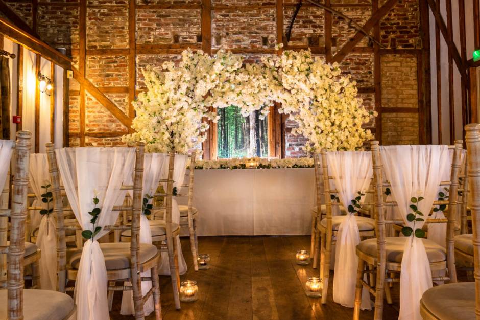 A dreamy barn ceremony