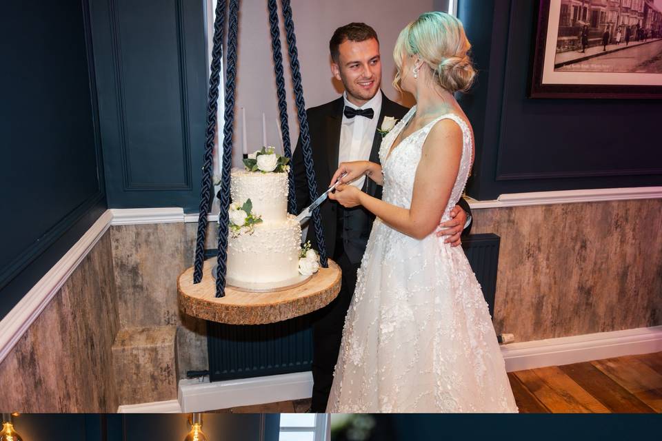 Cake & Prosecco Tower