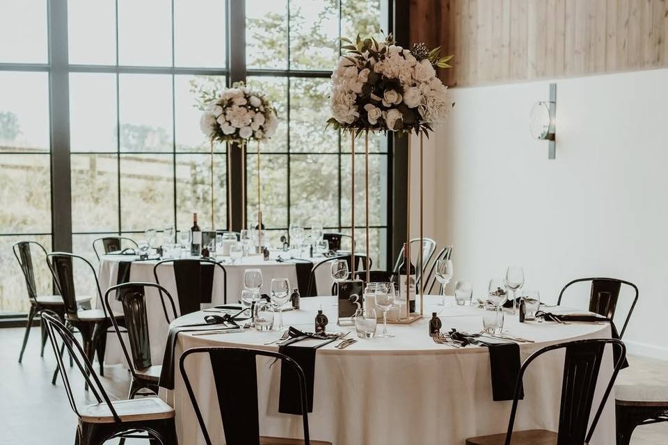 Tall flower arrangement