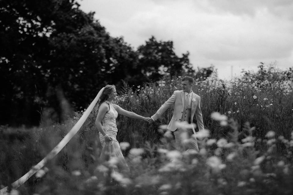 Daisy Field Couple's Portrait