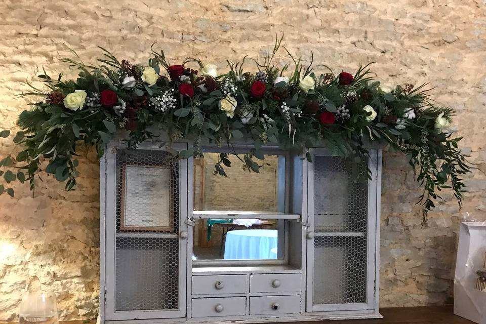 Chrsitmas bridal bouquets