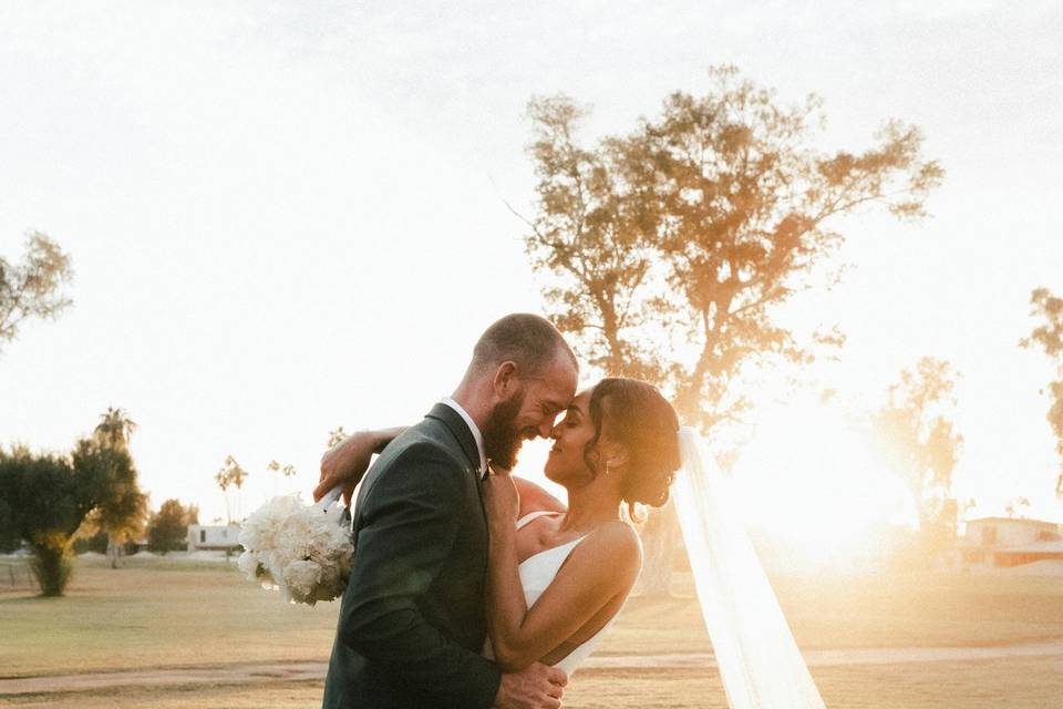 Sunset wedding