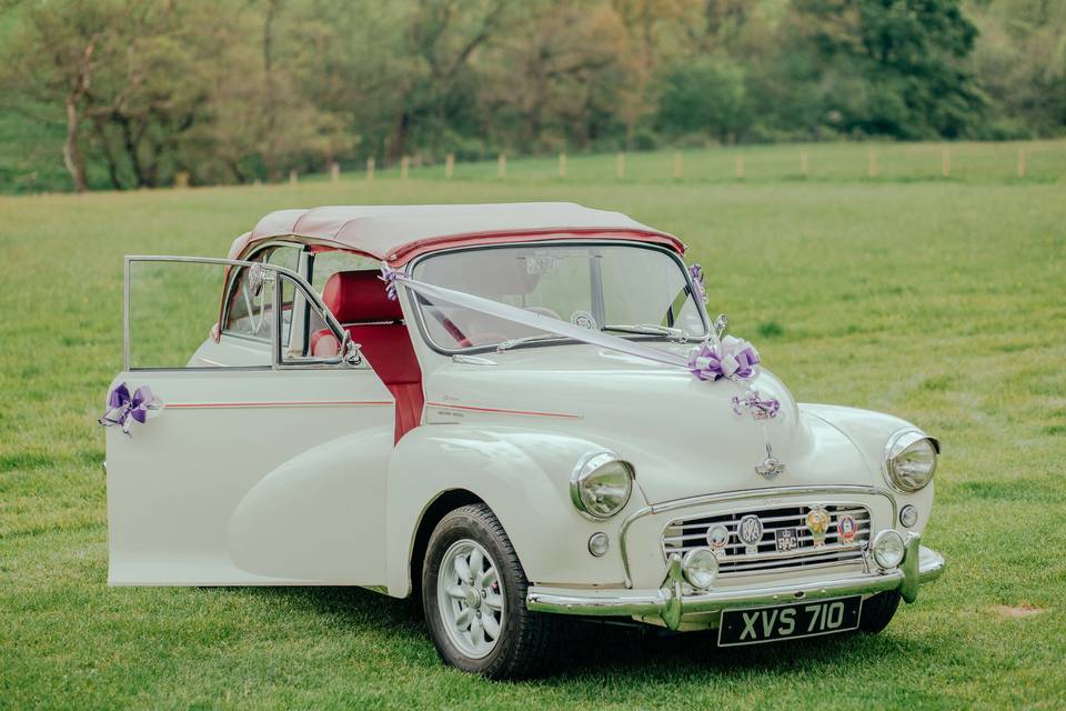 Morris Minor Wedding Car