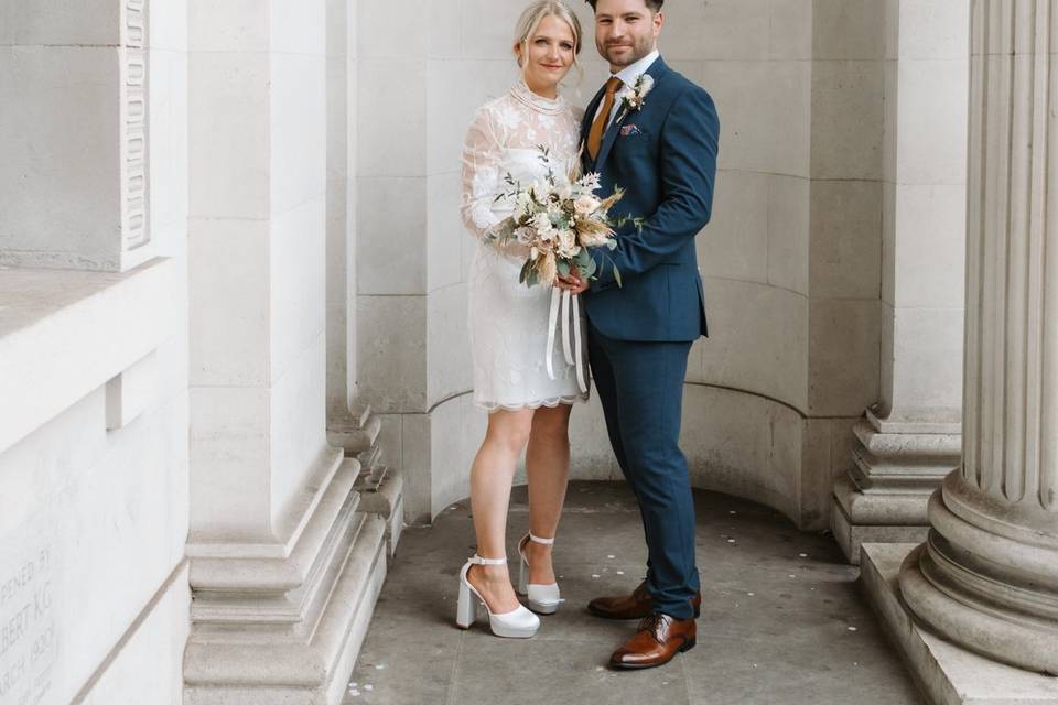 London town hall wedding