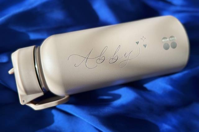 Bridesmaid engraved flask.