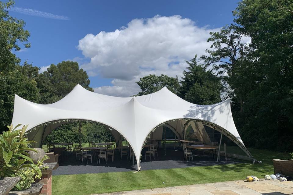 Open sided marquee