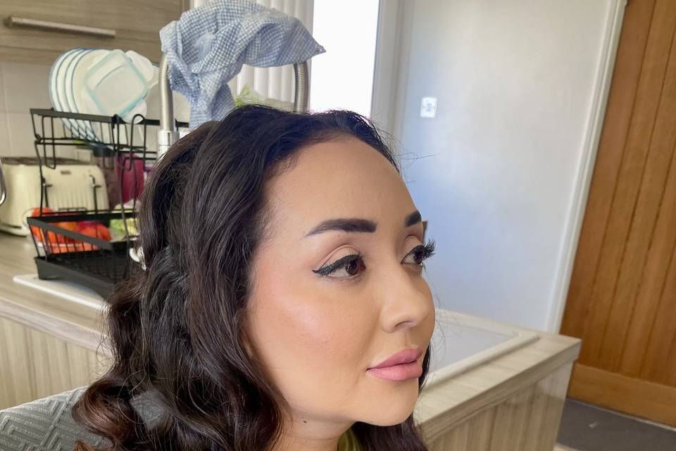Party hair and makeup