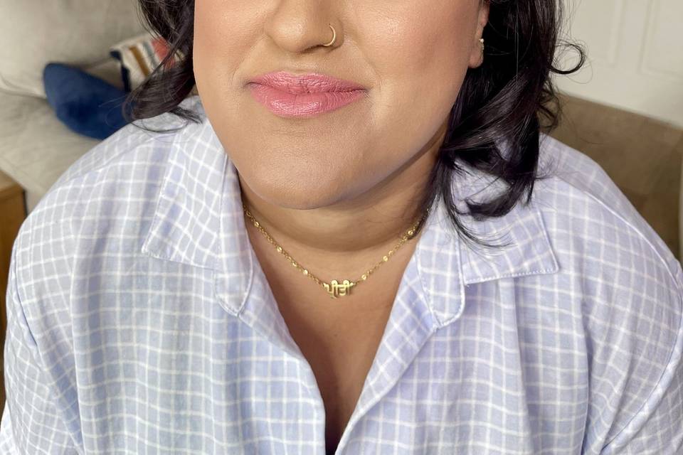 Engagement bride makeup