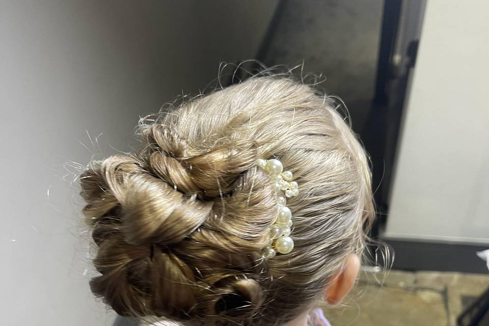 Children’s high bun