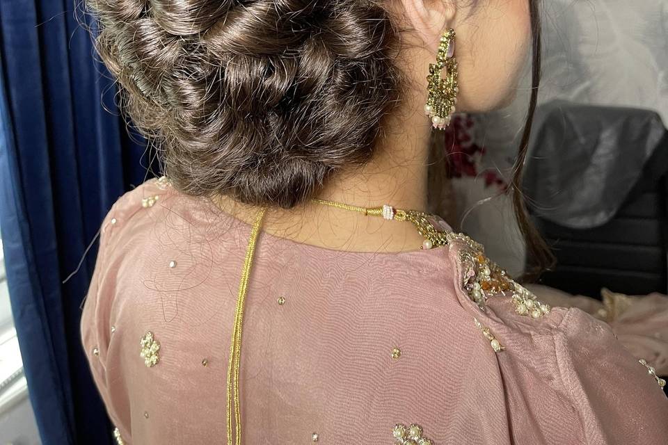 Long hair bridal