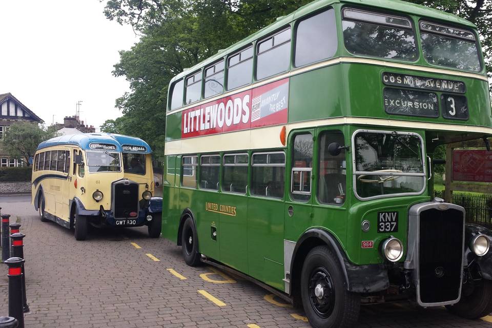 Vintage bus and coach