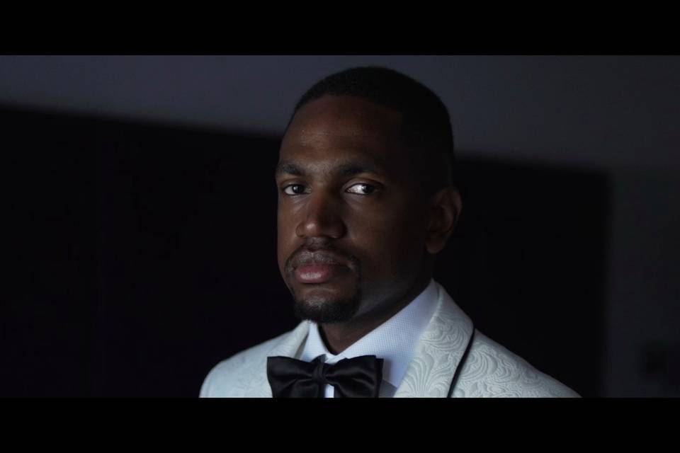 Classic groom portrait