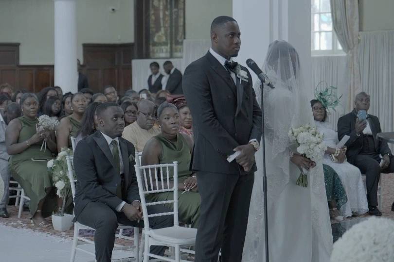 Wedding ceremony moment