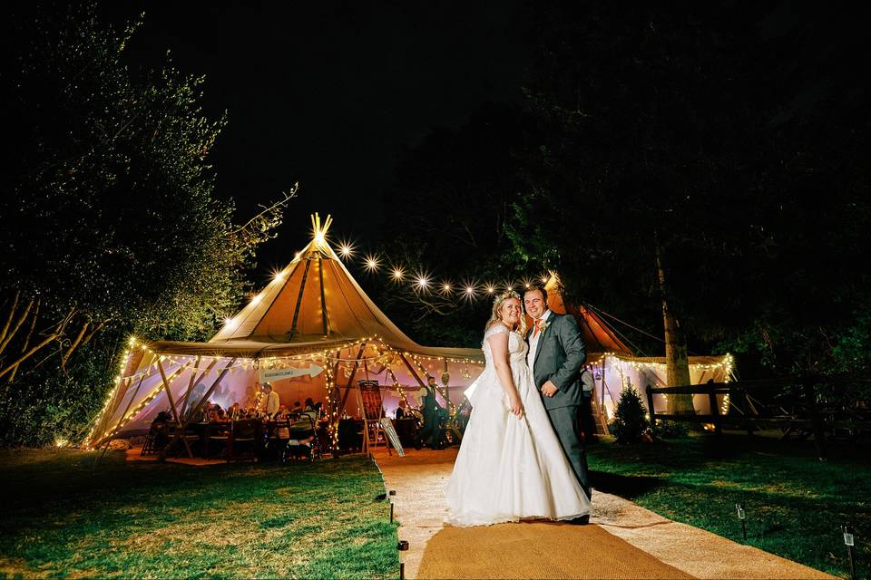 Tipi wedding photographer