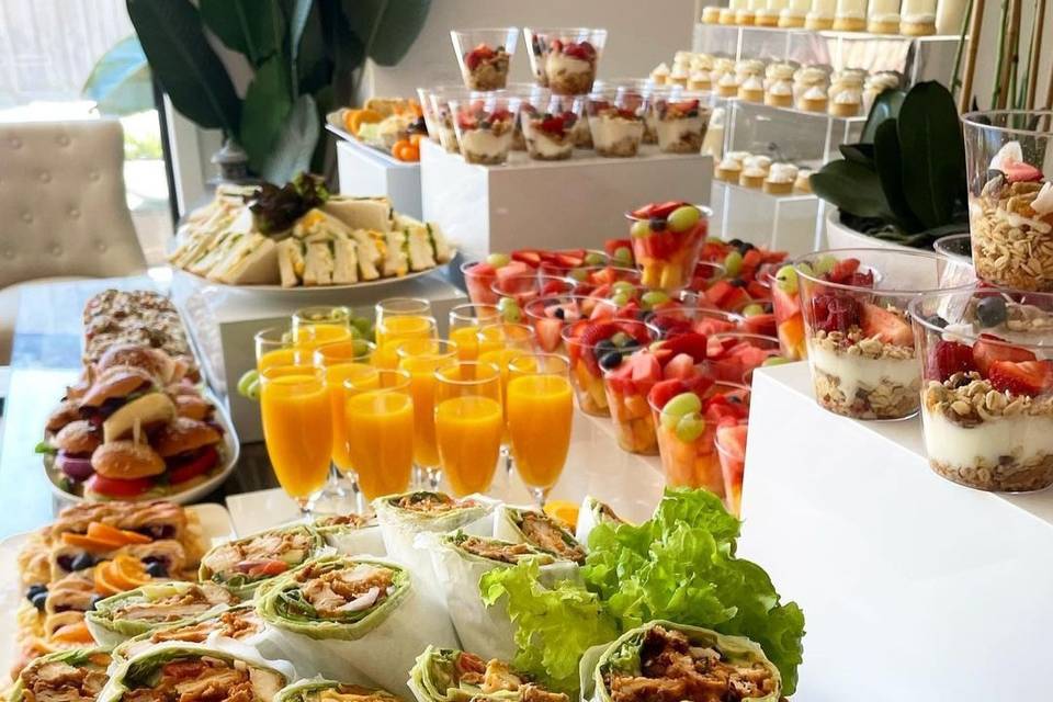 Bridal brunch buffet