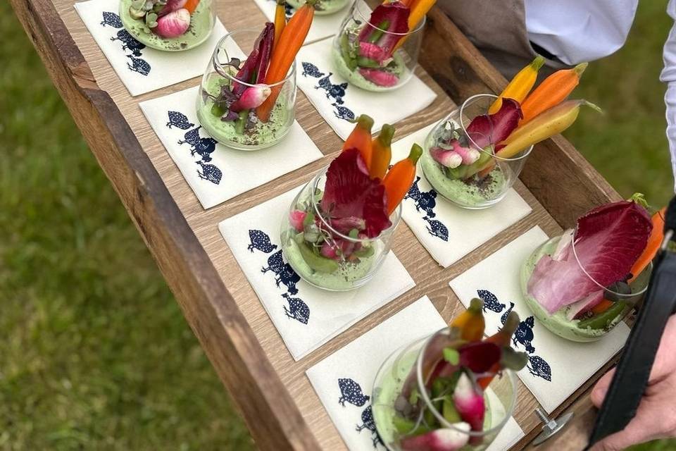 Crudité canapes