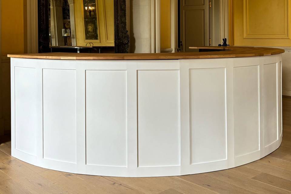 White Circular Bar