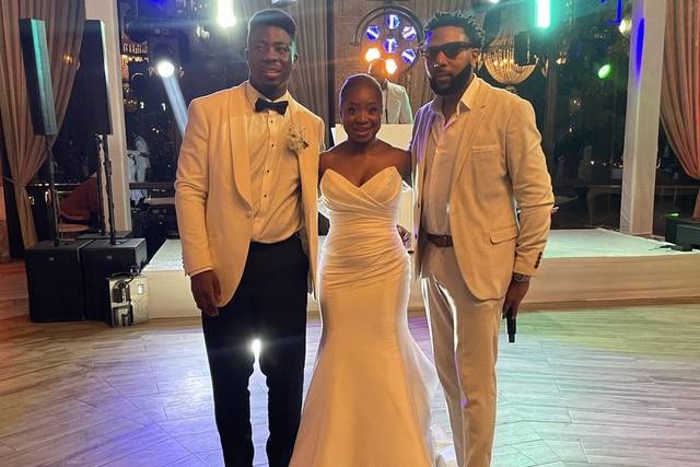 Amedu and Lola Bride and groom