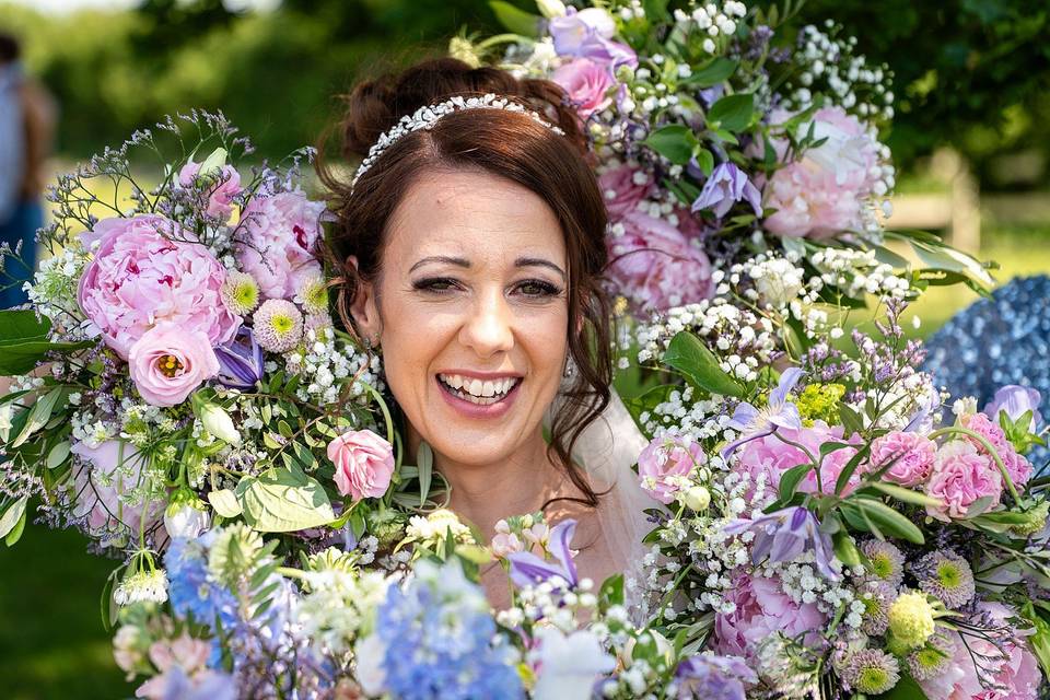 Flower fun with pastels