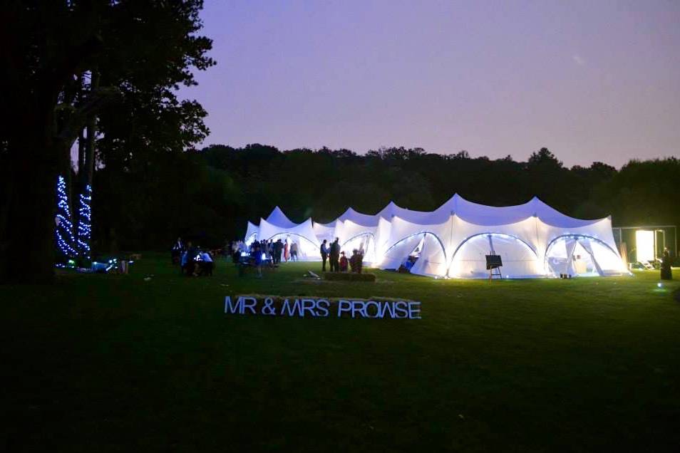 Marquee by night