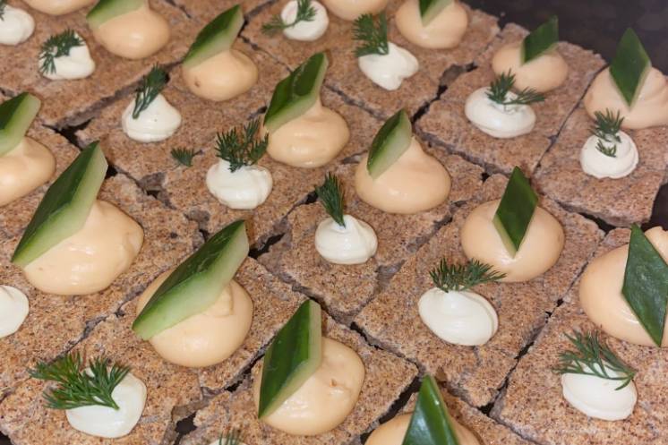 Delectable canapes