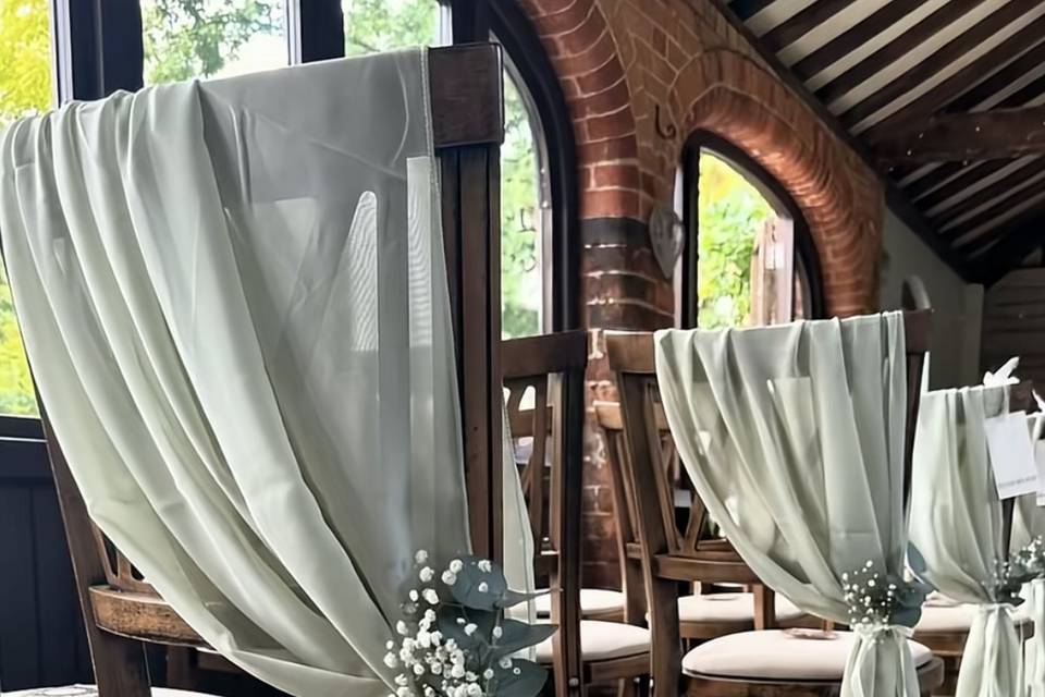 Chair drapes