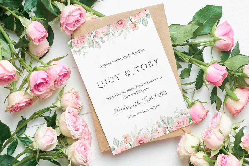 Rose Collection Invitation