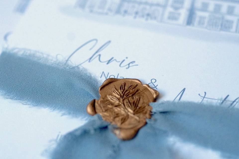 Ribbon and Wax seal