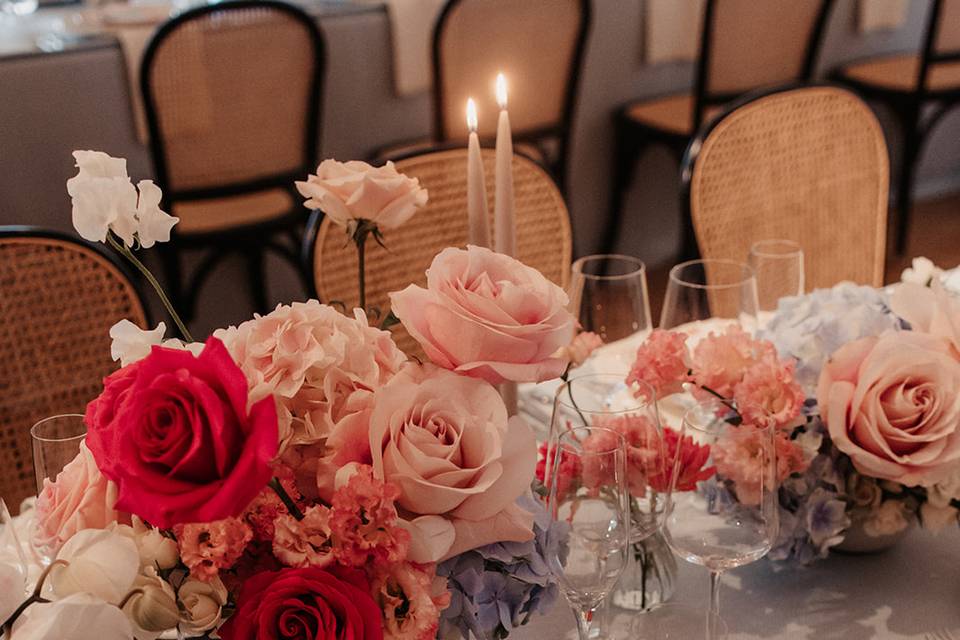 Stylish tablescape