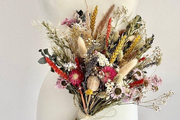 Wildflower meadow bridal