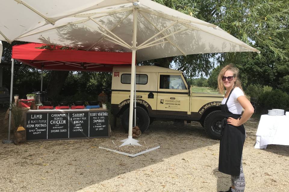 Vintage landy & stall set up