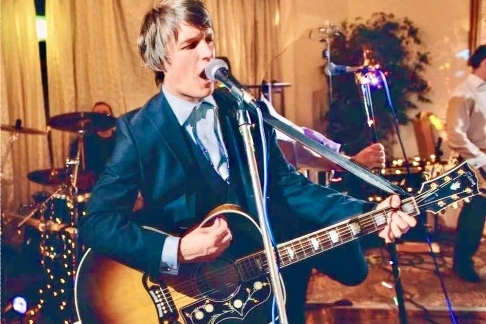 Playing live at a wedding