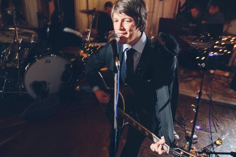 Playing live at a wedding