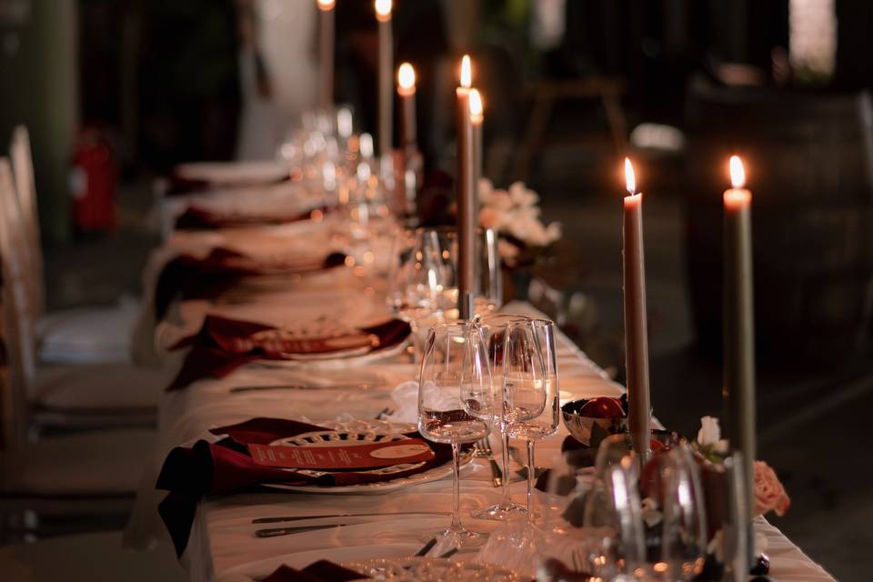 Soft candlelight