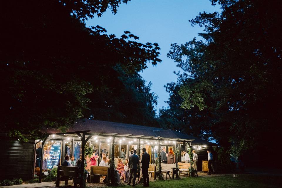 Crown Lodge at Nighttime