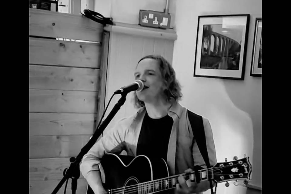 Playing live at a club