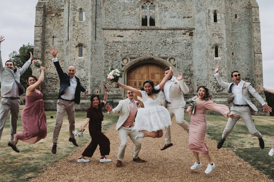 Group shot, Pentney Abbey