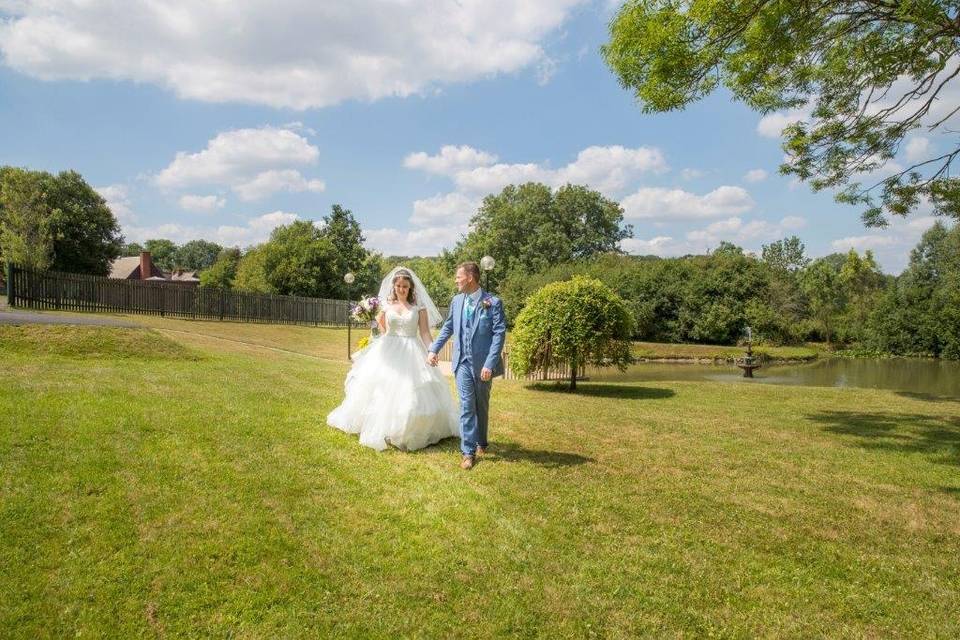 Happy couple in the sunshine