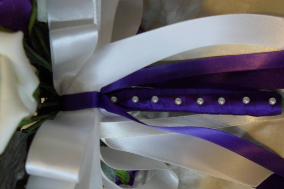 Bridal purple and white