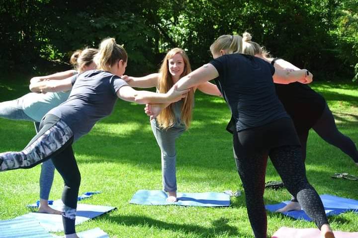 Outdoor yoga activities